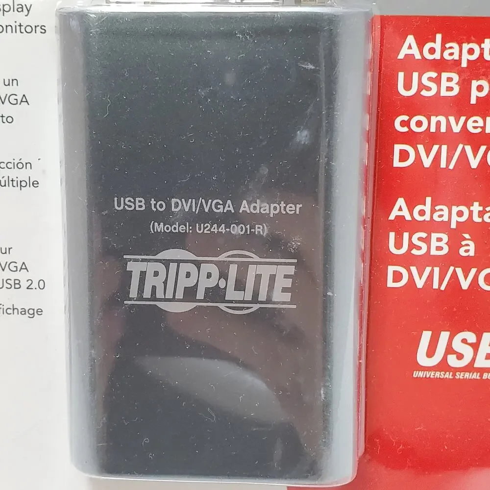 Tripp-Lite Adapter Notables USB to DVI/VGA 512 MB Memory New